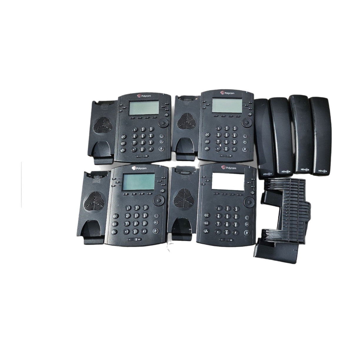 4 x Polycom VVX 310 IP Phone Job Lot 2201-46161-001 | 6-Line HD Gigabit PoE SIP