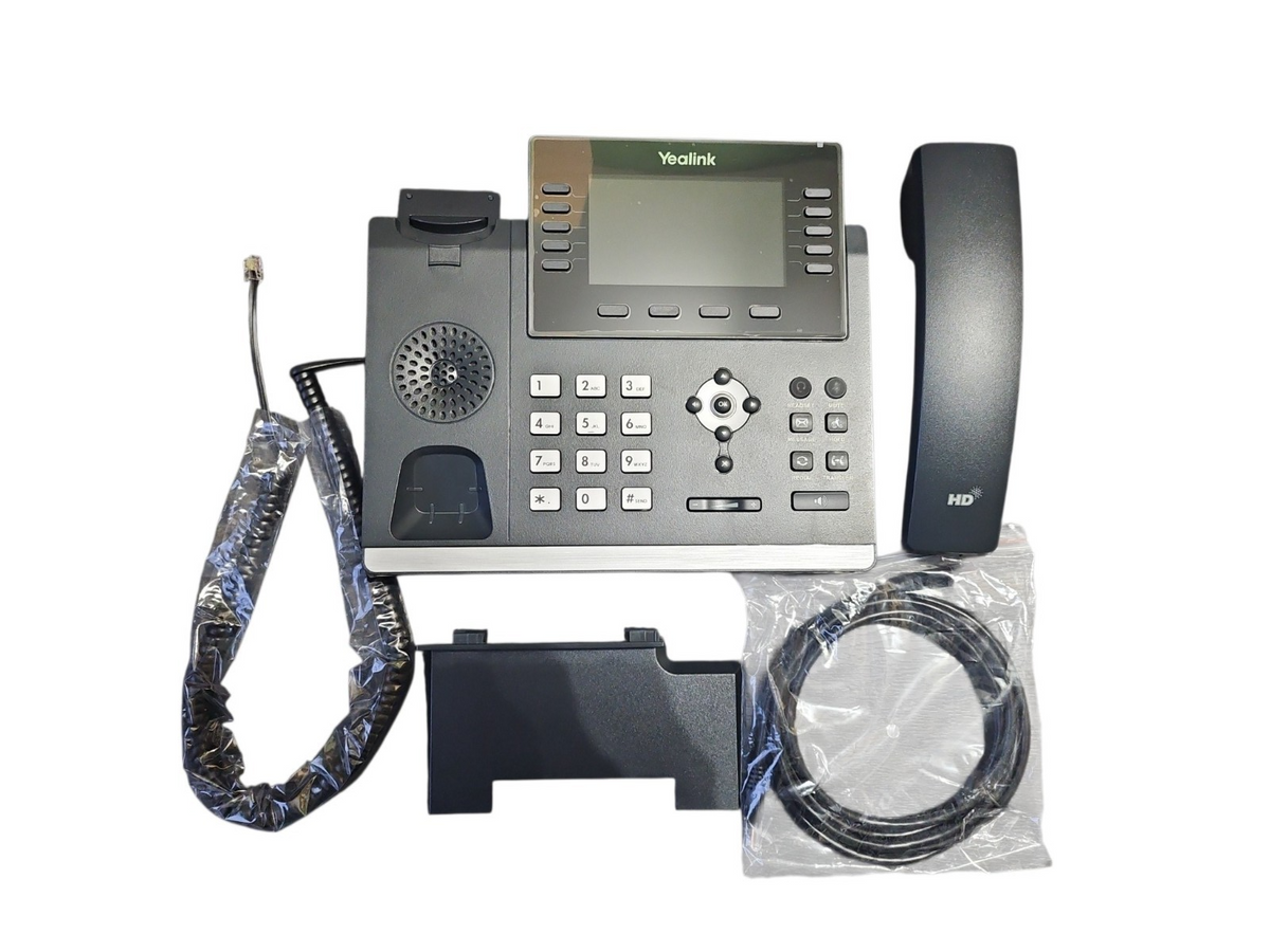 Yealink SIP-T46U 16 Line Gigabit IP Phone PoE 4.3" Colour + PSU New Open Box