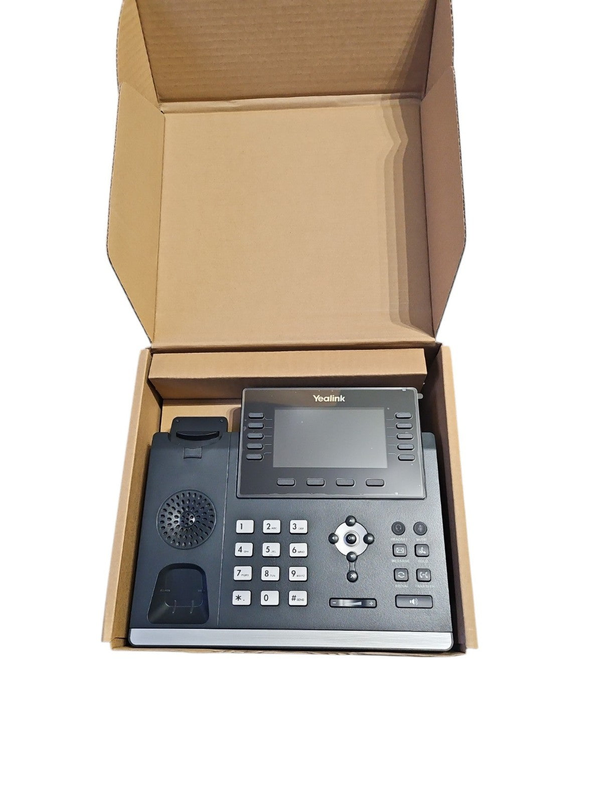 Yealink SIP-T46U 16 Line Gigabit IP Phone PoE 4.3" Colour + PSU New Open Box