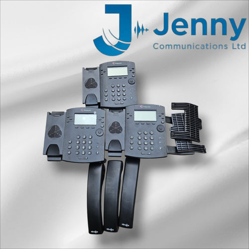 3 x Polycom VVX 310 IP Phone Job Lot 2201-46161-001 | 6-Line HD Gigabit PoE SIP