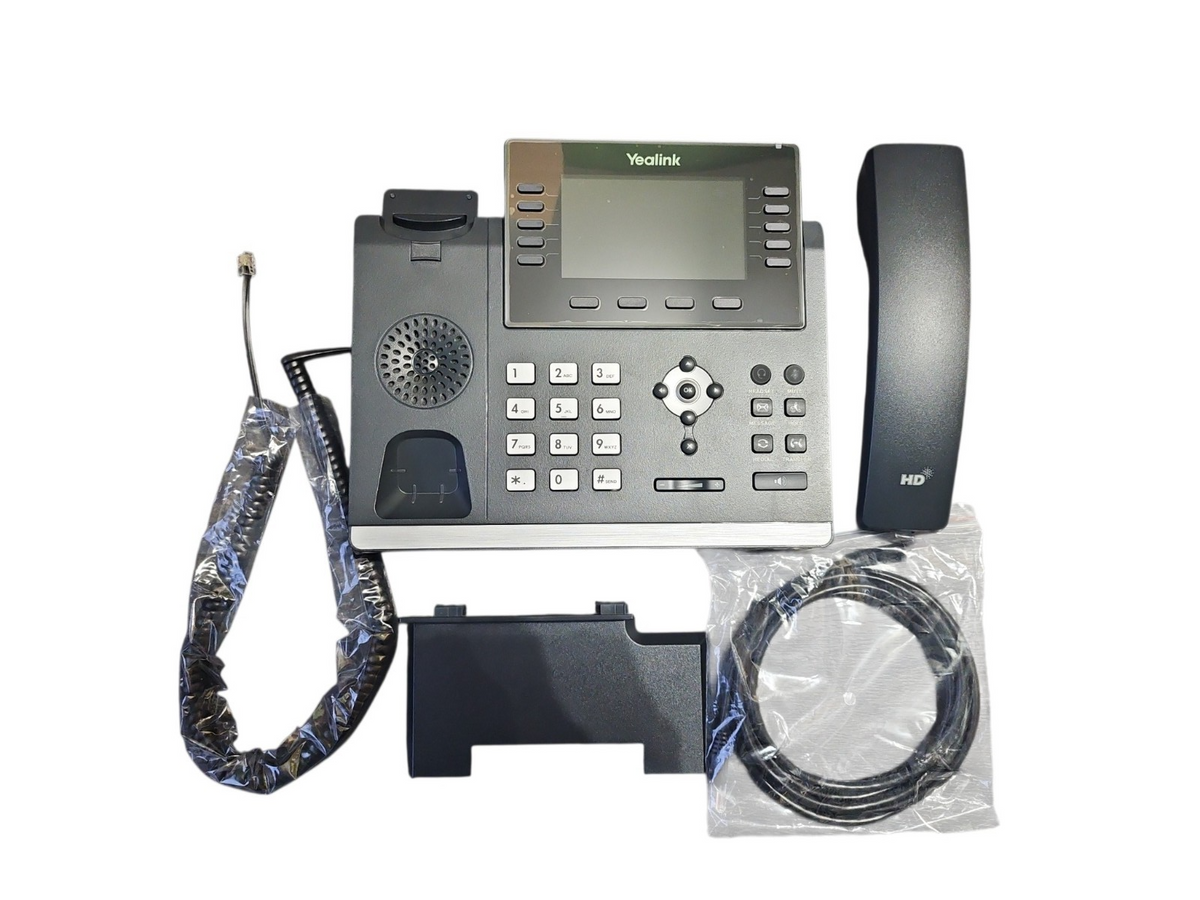 Yealink SIP-T46U 16 Line Gigabit IP Phone PoE 4.3" Colour + PSU New Open Box