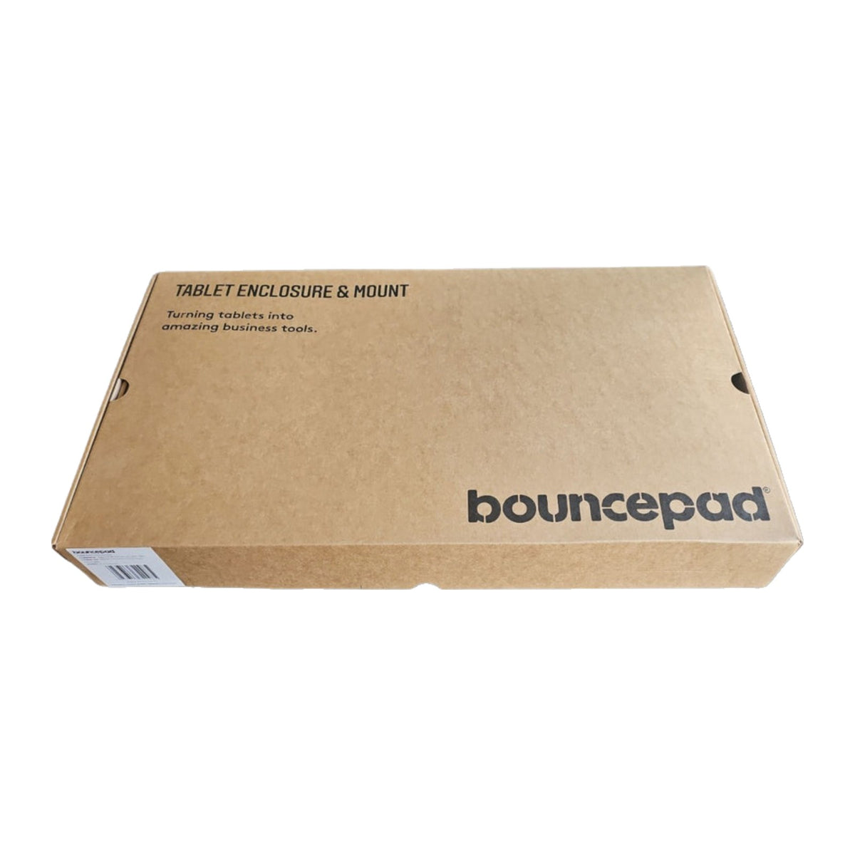 Bouncepad VESA Secure iPad Enclosure Lockable Wall Mount iPad 8th 9th Gen White
