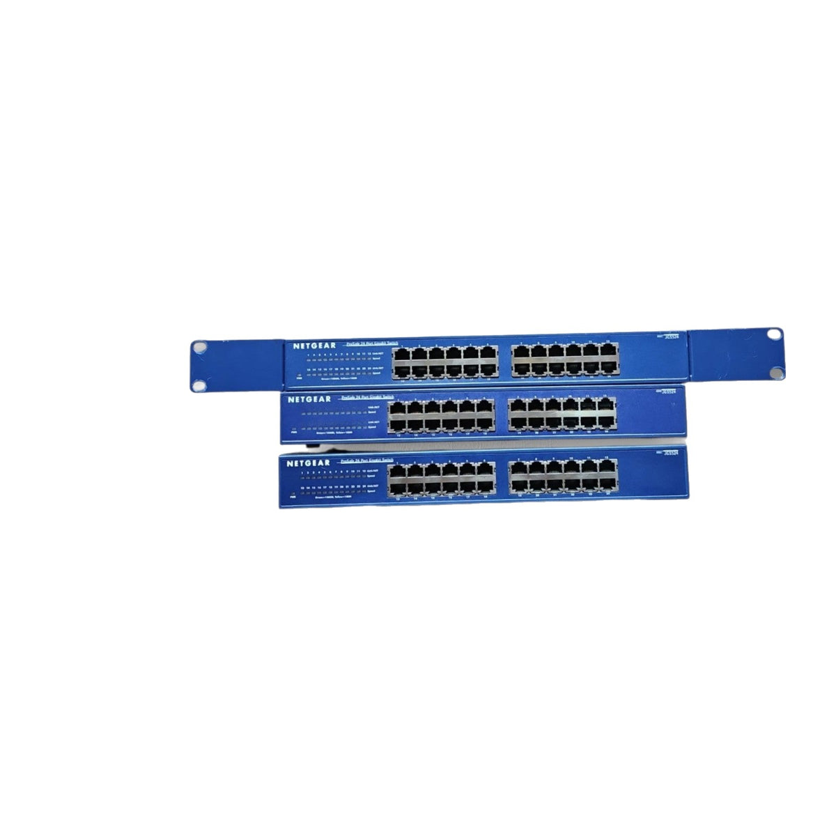 Job Lot 3 x Netgear ProSafe JGS524 24-Port Gigabit Unmanaged Switch Non-PoE