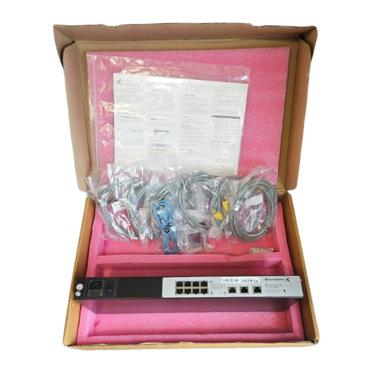 Sangoma Vega 400G VS0158 4-PRI Digital VoIP Gateway PRI to SIP New Open Box