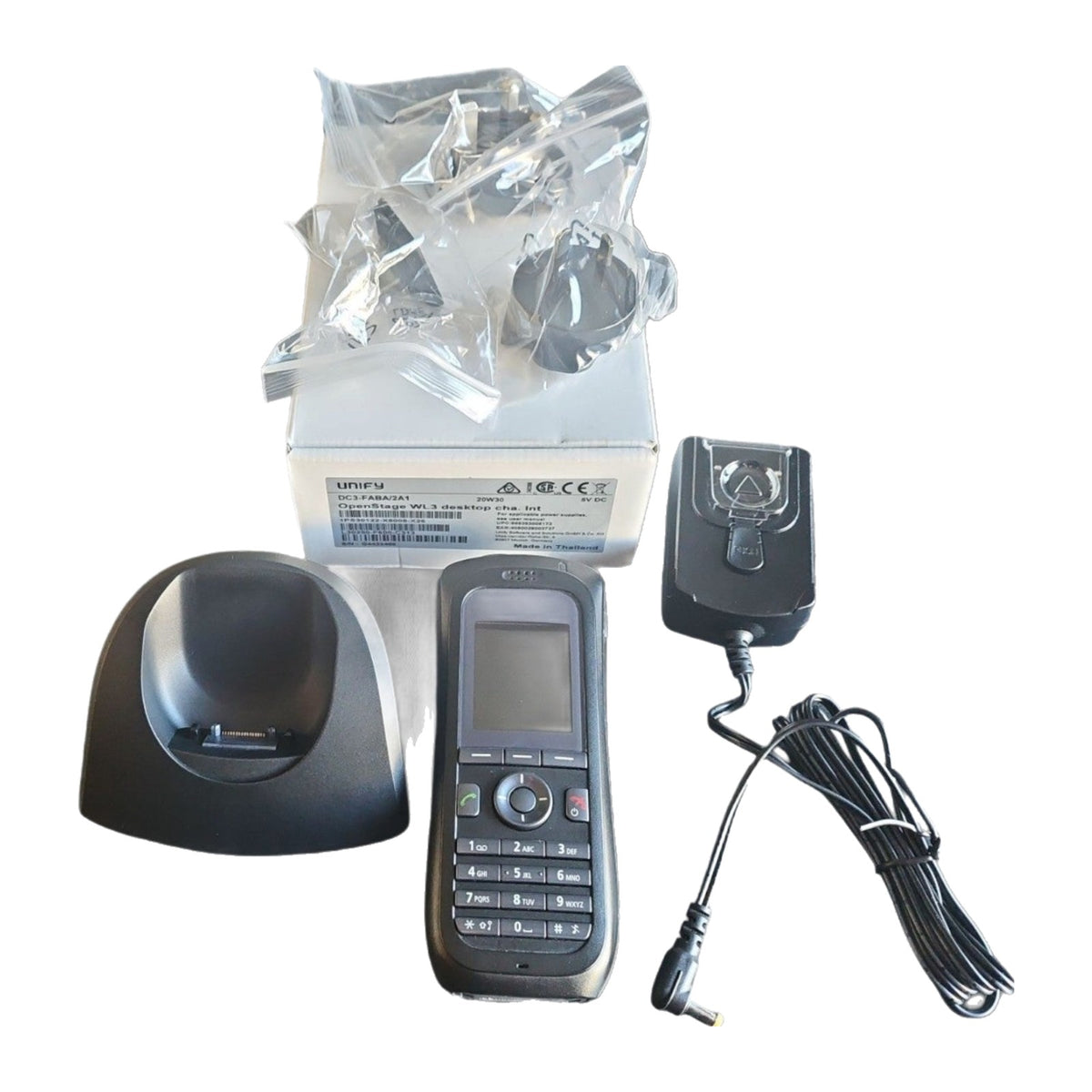 Unify OpenStage WL3 WiFi Handset S30122-X8008-X22 + NOB Charger S30122-X8008-X25
